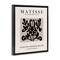Stupell Industries Abstract Contemporary Black Floral Design Matisse Typography Floating Frame Design By Ros Ruseva